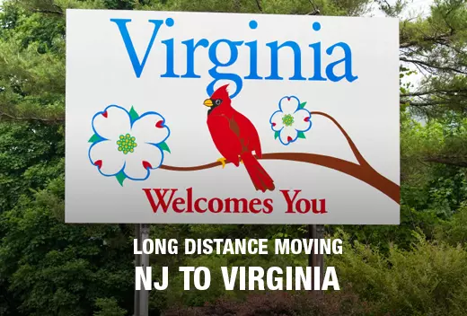 Long-distance moving service from New Jersey to Virginia