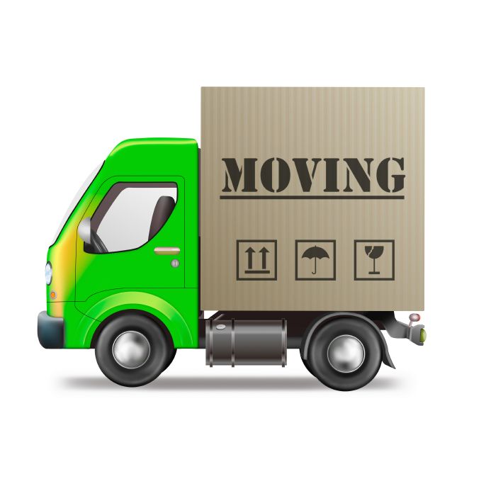 Moving Truck with Box